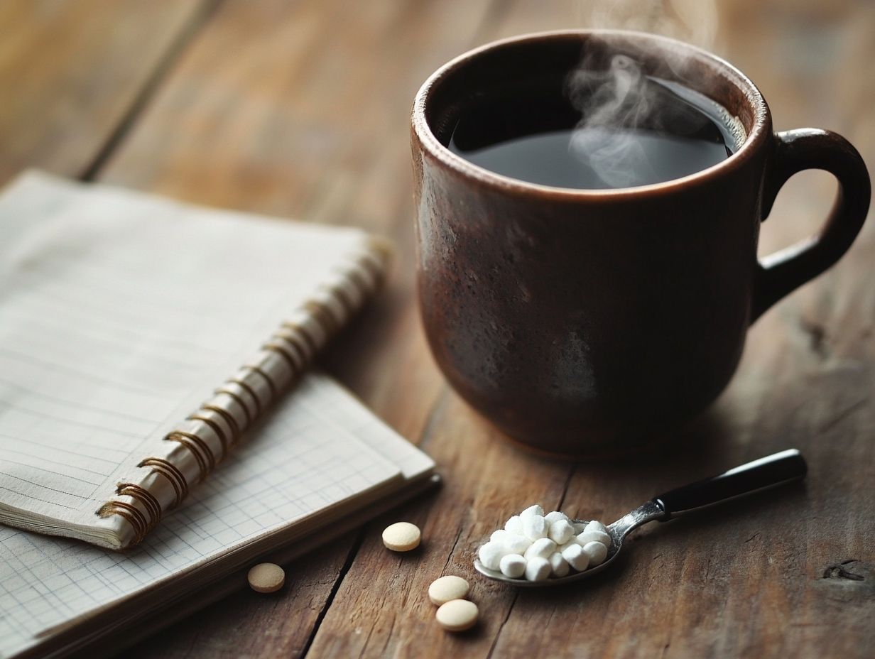 How much L-theanine should I take with my coffee to achieve optimal cognitive benefits?