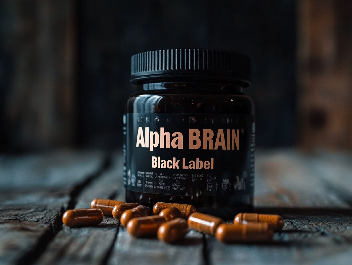 What is Alpha BRAIN Black Label?