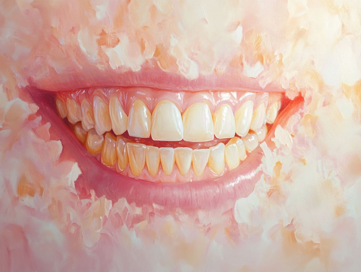 What is the definition of perfectly white teeth?