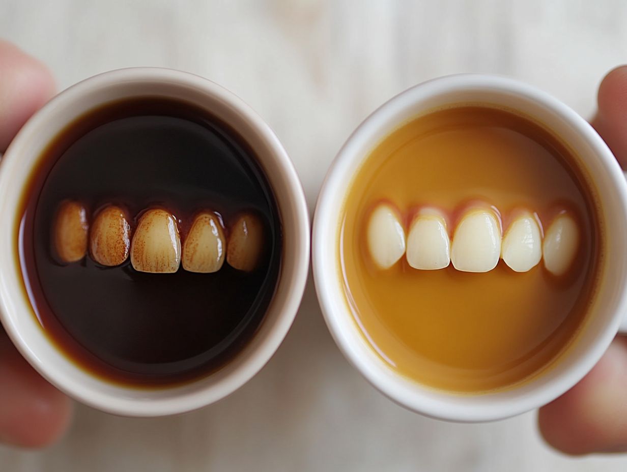 3. Can the type of coffee or tea make a difference in teeth staining?