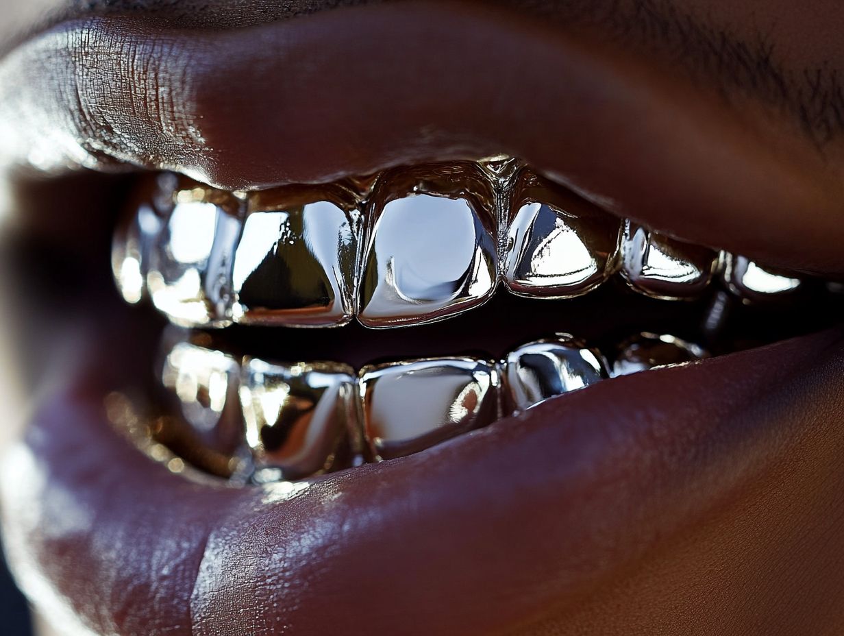  What are white teeth grillz?