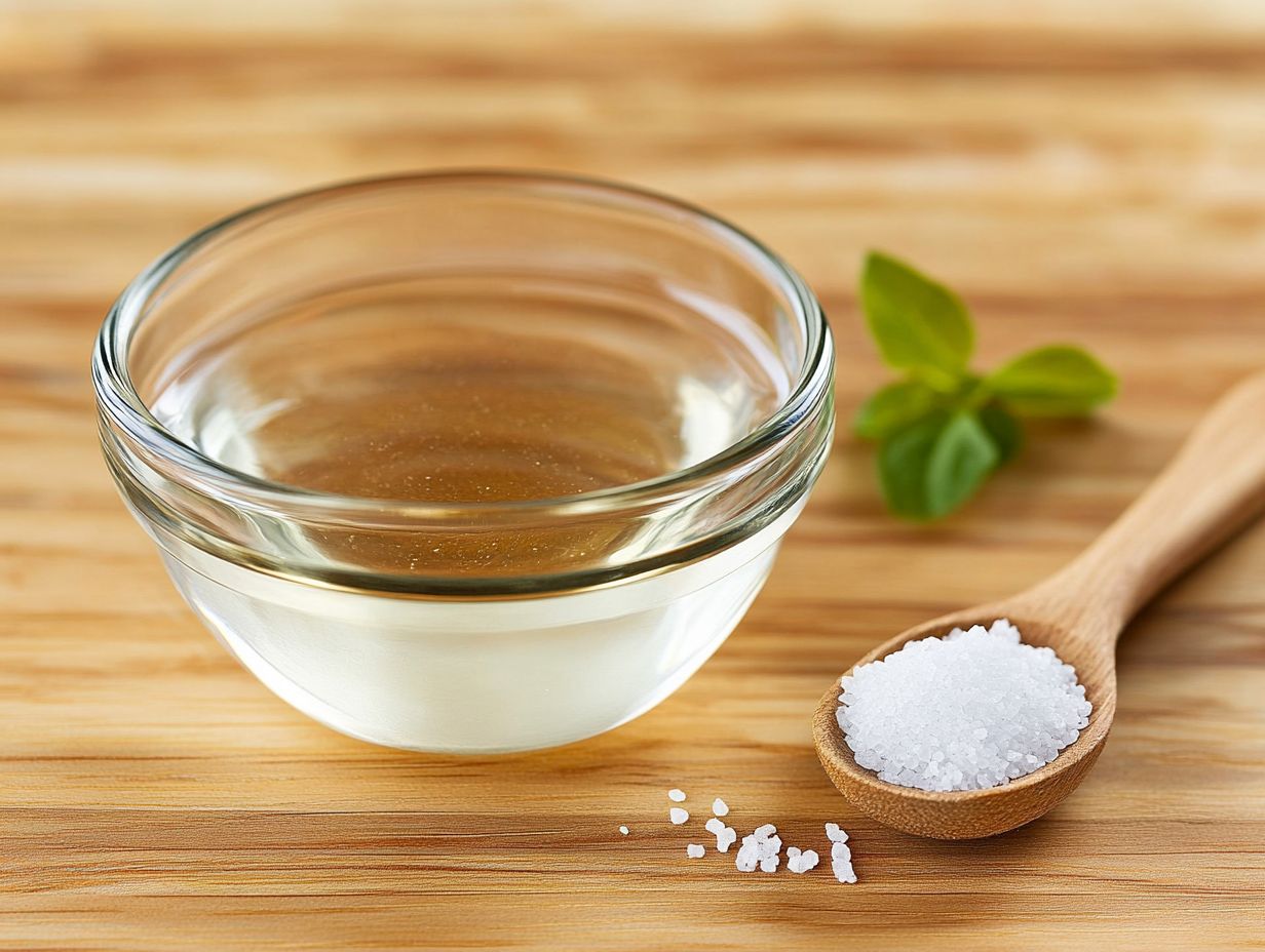 What are the benefits of using white vinegar and salt for teeth?