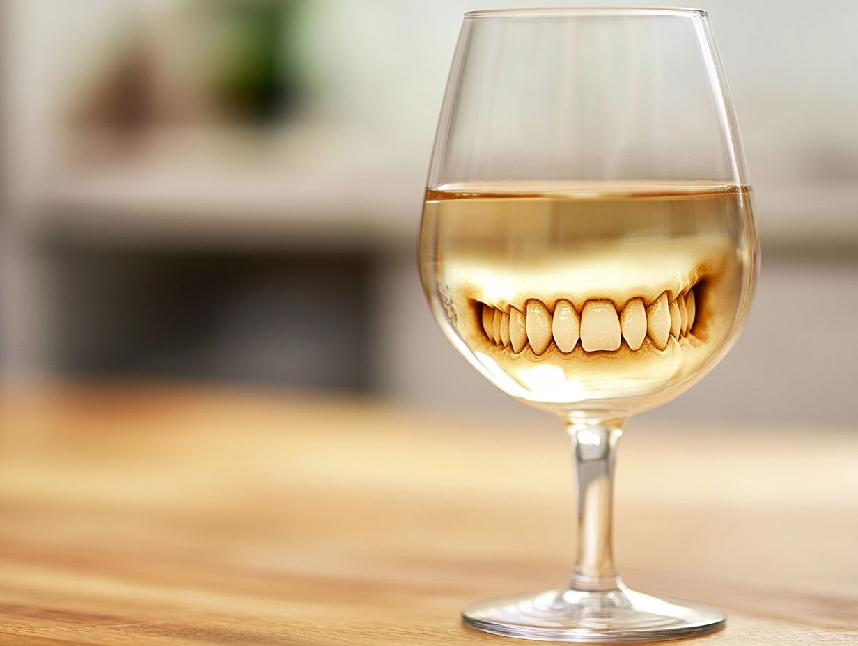 Does white wine stain teeth?