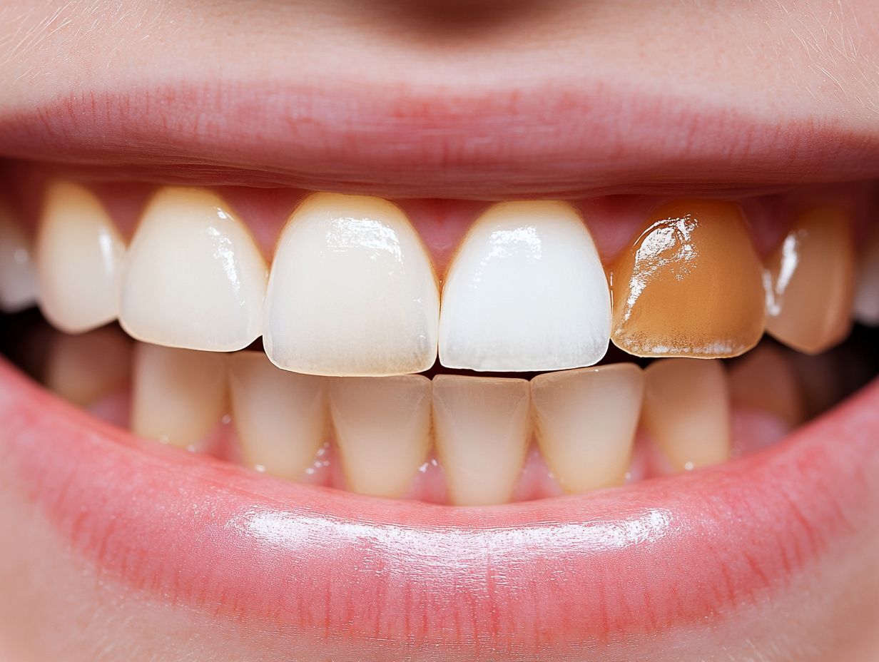 Are there any warning signs that my gums are being damaged by whitening strips?