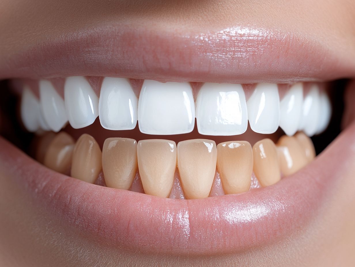 What are the risks of leaving whitening strips on for extended periods of time?